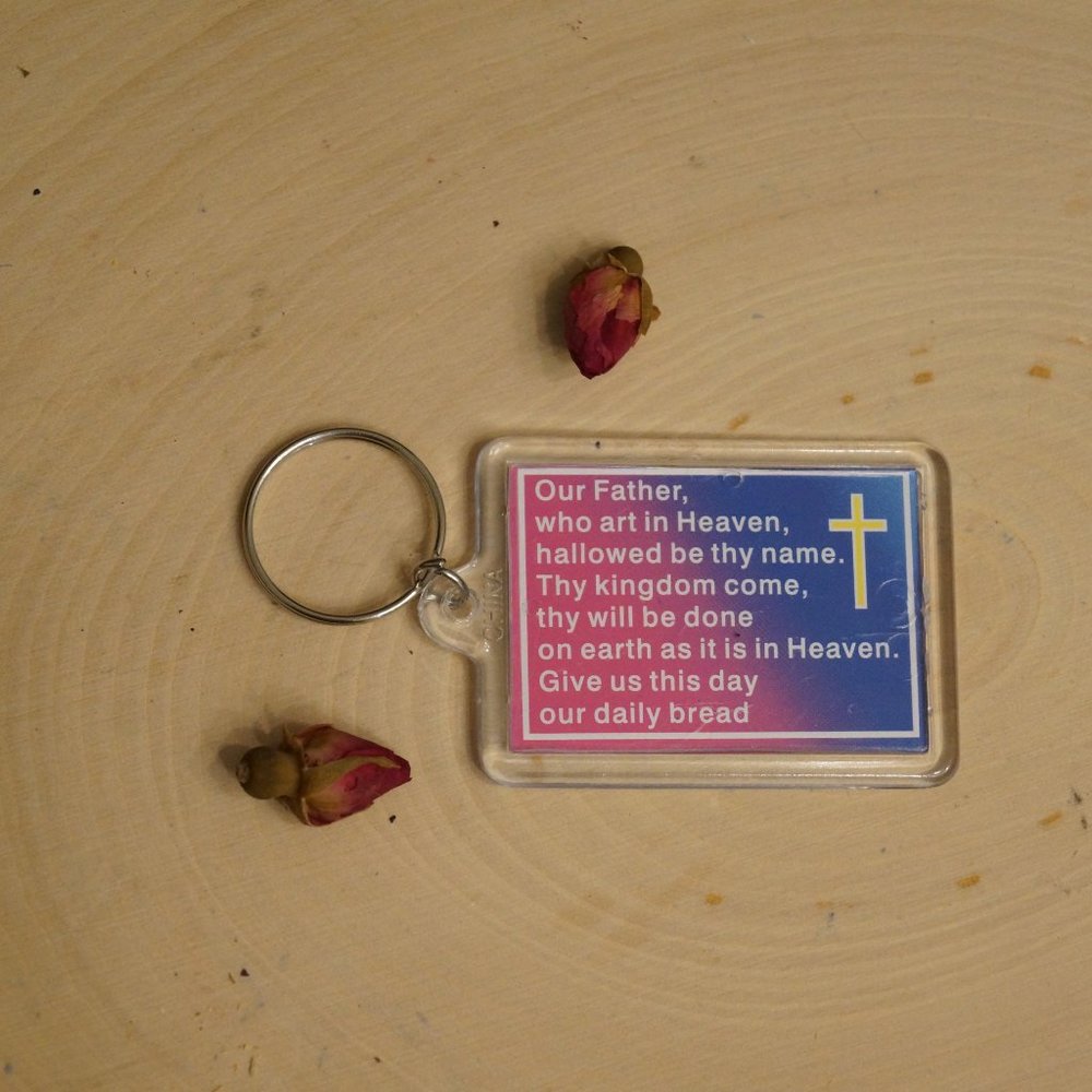 NWOT Set of 5 Lord's Prayer Acrylic Keychains! Five Keychains! Make great gifts!